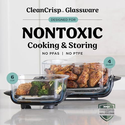 Ninja CRISPi 4‑in‑1 Portable Glass Air Fryer