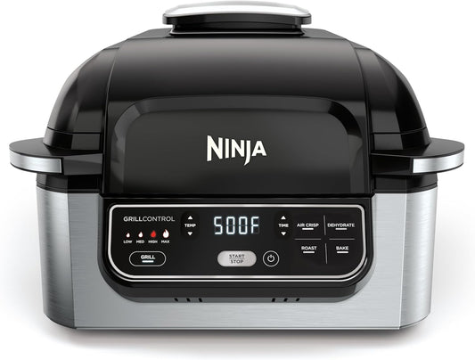 Ninja | Indoor Grill | 5-in-1 (Grill, Air Fry, Roast, Bake, and Dehydrate