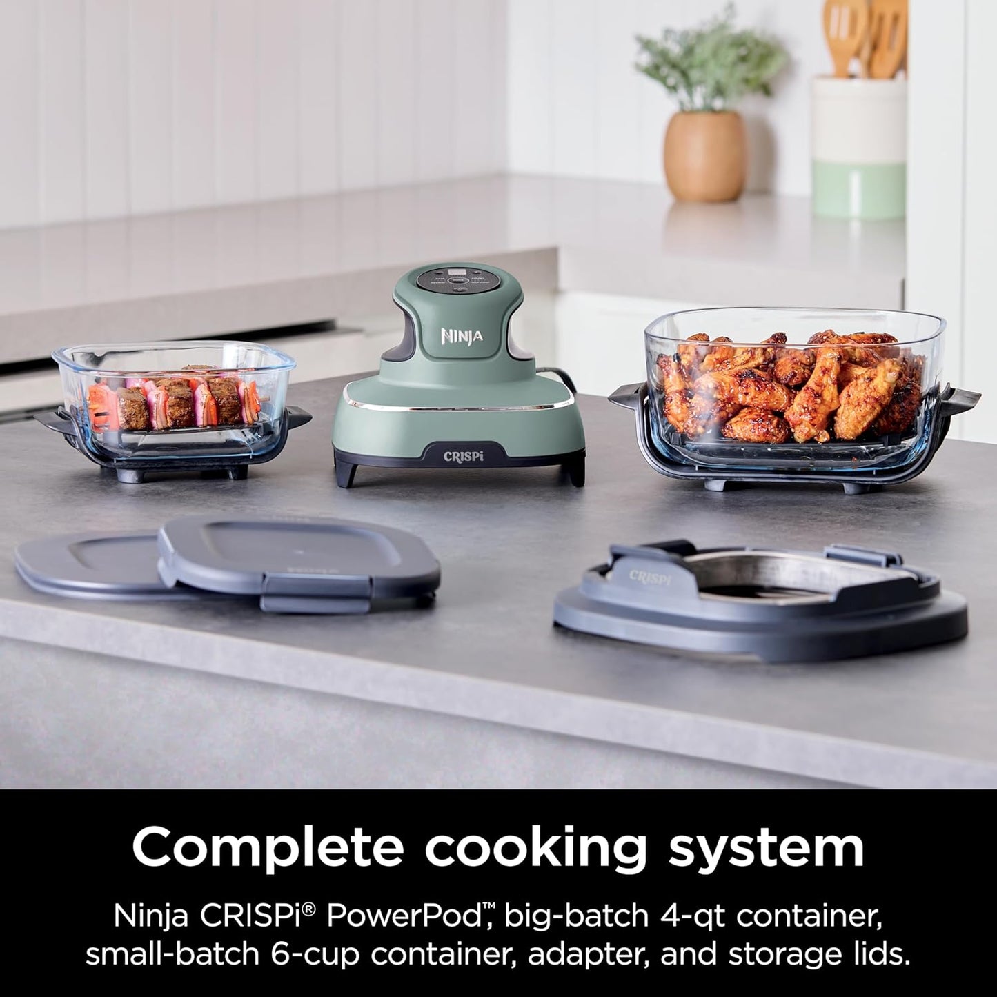 Ninja CRISPi 4‑in‑1 Portable Glass Air Fryer