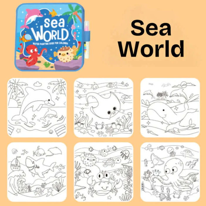 Magic Water Coloring Book